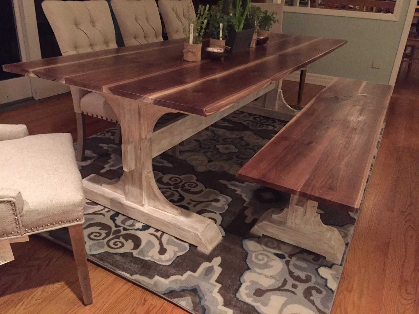 Pedestal Farmhouse Table Ana White